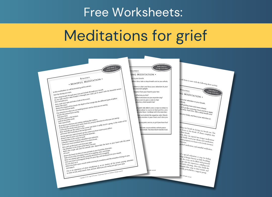 Clinician - Meditations for grief